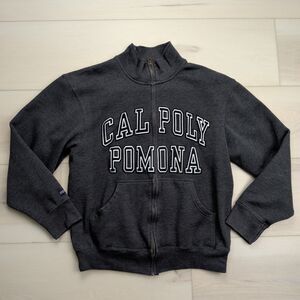 Jansport Cal Poly Pomona‎ Broncos Full Zip Sweatshirt Mens M Charcoal Gray